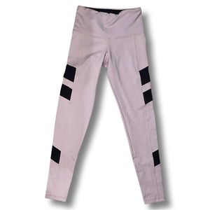 Strut This Pink and Black Mesh Leggings